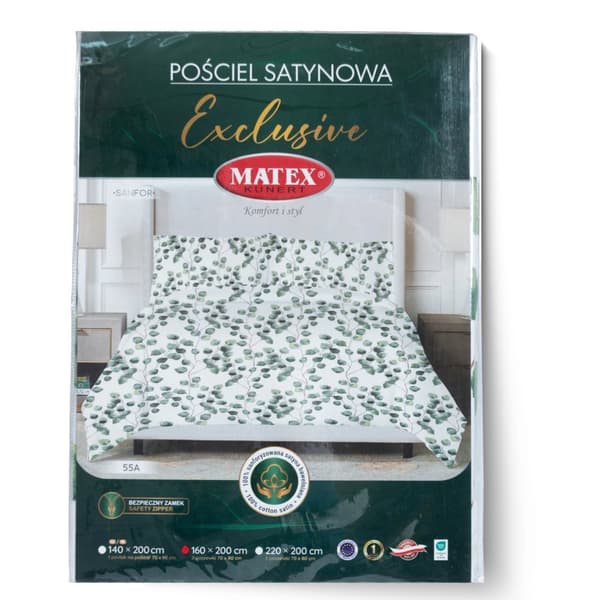 Satin sengetøj EKSKLUSIVT (220x200-1,70x80-2) MATEX