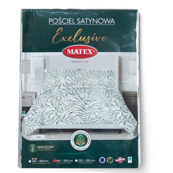 Satin sengetøj EKSKLUSIVT (220x200-1,70x80-2) MATEX