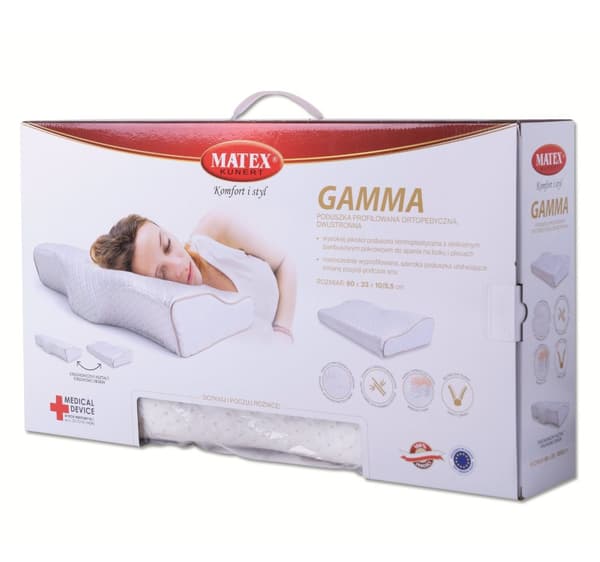 GAMMA profiili. ortopedinen tyyny. 2p. 60x33x11 MATEX