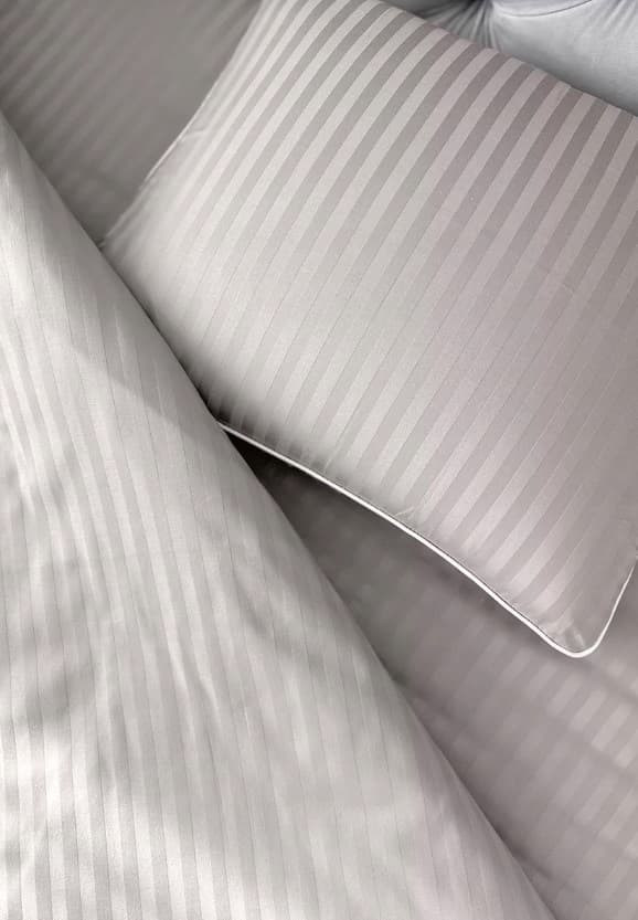 Damast sängkläder San Antonio latte beige 180x200 MARO HOME