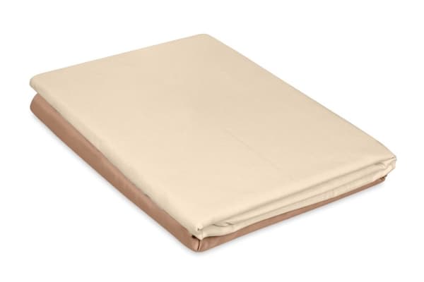 Dubbelsidig satin sängkläder 220x200 +2x70x80 ljus/mörk beige MATEX