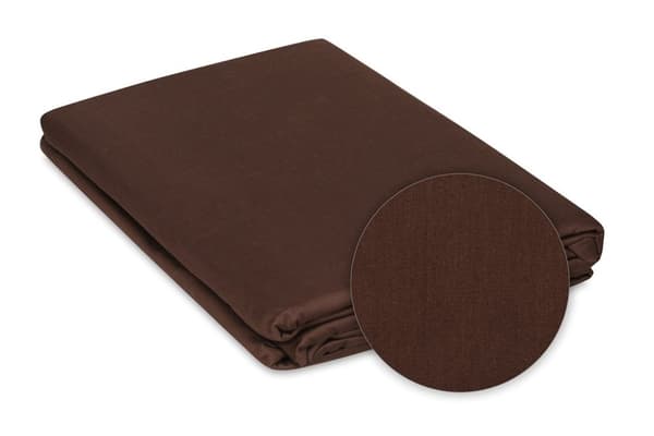 Bomuld satin sengetøj 140x200 +70x80+40x40 brun_18 MATEX