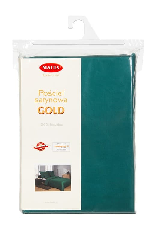 Puuvillasatiini vuodevaatteet 160x200 +2x70x80+2x40x40 vihreä_34 MATEX