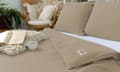 Pikkukuva 1 / 10: Puuvillaiset vuodevaatteet MUSLIN beige_17 (220x200-1,70x80-2) MATEX