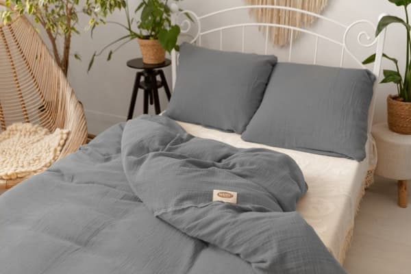 Puuvillaiset vuodevaatteet MUSLIN (220x200-1,70x80-2)