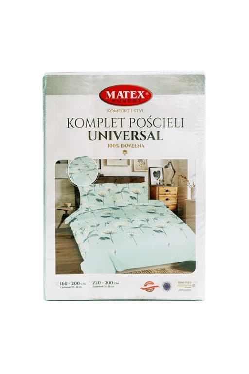 Puuvillaiset vuodevaatteet UNIVERSAL (160x200-1,70x80-2)
