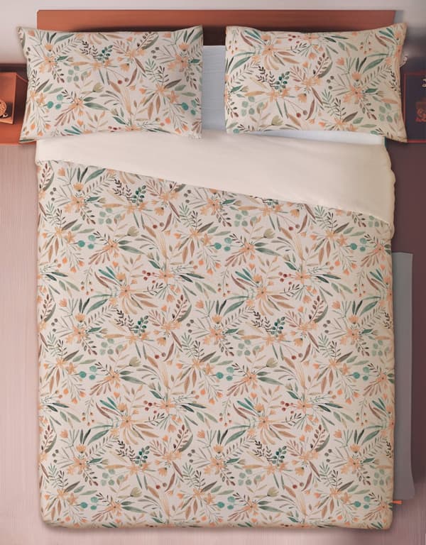 Linne sängkläder LINEN tryck (160x200+30-1,70x80+20-2)