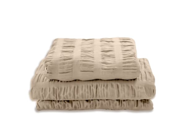 Sengetøj SATIN PRÆGET (160x200-1,70x80-2) beige_15 MATEX