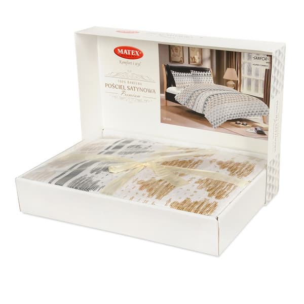 PREMIUM satin sengetøj (160x200-1,70x80-2)