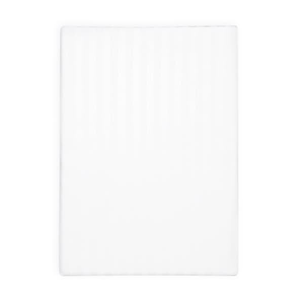 Sängset med vit damast, ränder 1 cm 220x200 +2x70x80 MATEX