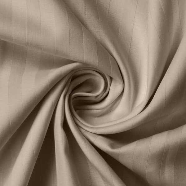 Beige Damask vuodevaatteet, 1cm raidat, 160x200 +2x70x80 MATEX