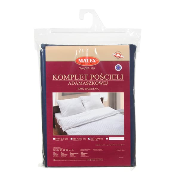 Damask sengetøj, 1 cm striber (160x200-1,70x80-2)