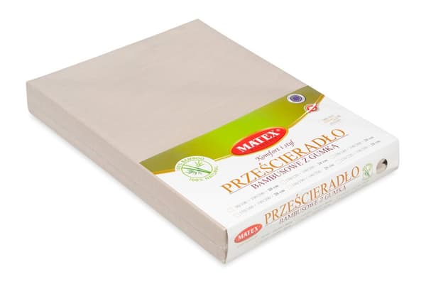 BAMBOO-sovitettu lakana 190x210, 200x220, beige_15, MATEX