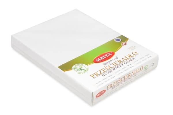 BAMBU täcklakan 90x190, 90x200x20, vit_01, MATEX