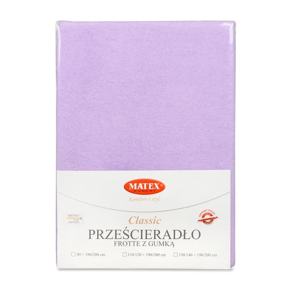 FROTTE CLASSIC -levy 110x190, 120x200x20, violetti_19, MATEX