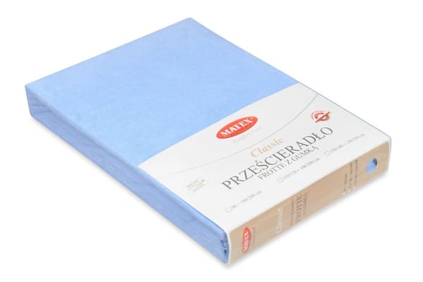 FROTTE CLASSIC dæklag 150x190, 160x200x20, lyseblå_24, MATEX