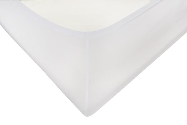 Satin dæklag 180x200x25, hvid_01, MATEX