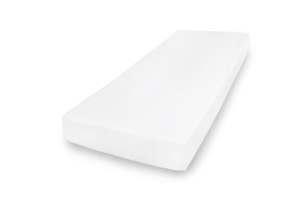 Satin dæklag 180x200x25, hvid_01, MATEX
