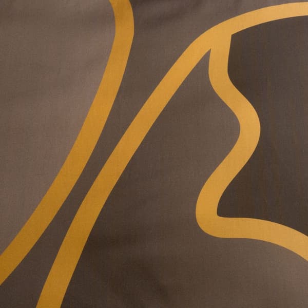 Sängkläder i bomull och tencel ALISMA1 160x200 Eurofirany blommönster brunt guld