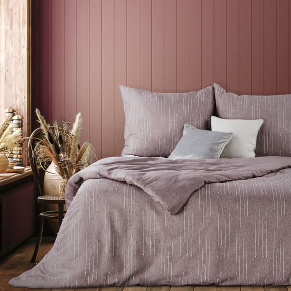 AVINION-8 Terra Collection puuvillaiset vuodevaatteet 200x220 Eurofirany kanerva koristeompeleilla