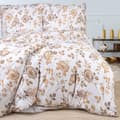 Miniatyrbillede 1 af 4: Jersey sengetøj 160x200 JERSEYLOVE hvide beige blomster roser