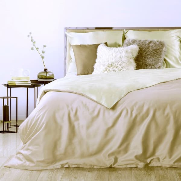 Satin sängkläder NOVA3 180x200 Eurofirany krämbeige