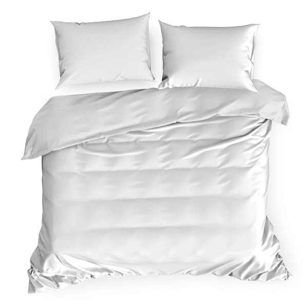 Satin sängkläder NOVA3 140x200 Eurofirany vit
