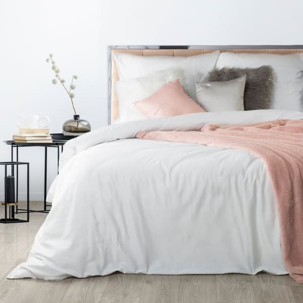 Satin sengetøj NOVA3 200x220 Eurofirany hvid