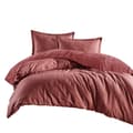Pikkukuva 2 / 7: Vuodevaatteet puuvillasatiini jacquard ARATA 220x200 JACQUARD punaiset lehdet