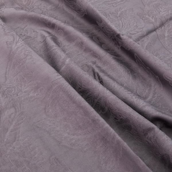Bomull satin jacquard sängkläder ARVEN 220x200 JACQUARD lila blommig prydnad