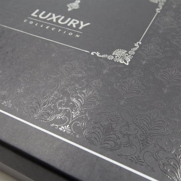 Bomull satin jacquard sängkläder ARVEN 220x200 JACQUARD lila blommig prydnad