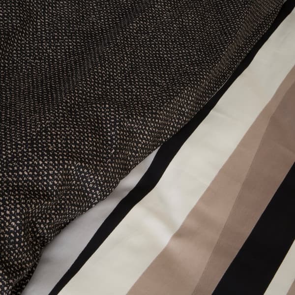 Satin sängkläder ESPRIT 200x220 Eurofirany beige bruna ränder