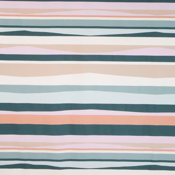 Satiiniset vuodevaatteet ESPRIT 200x220 Eurofirany mintun beige pinkki raidat
