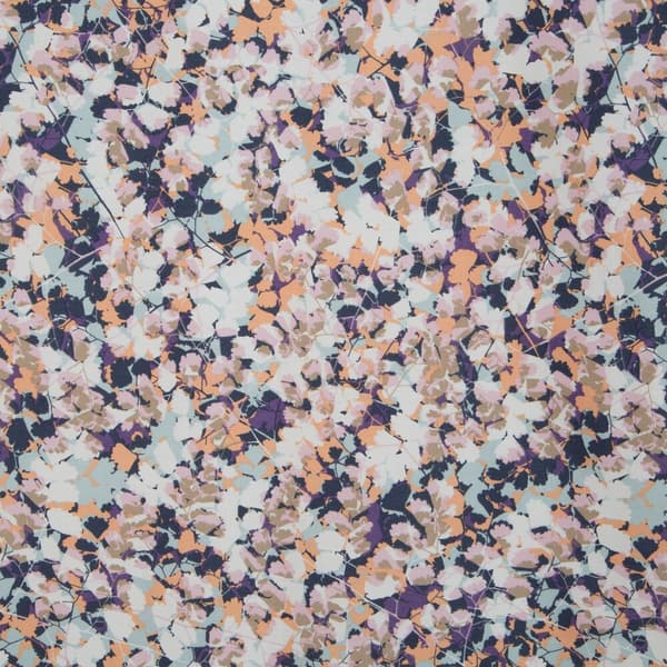 Satin sengetøj ESPRIT 160x200 Eurofirany mynteorange med blomster + geometrisk pynt