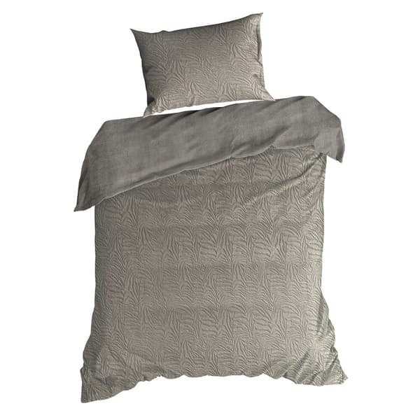 Sammetssängkläder 160x200 Eurofirany beige präglade vintervibrationer