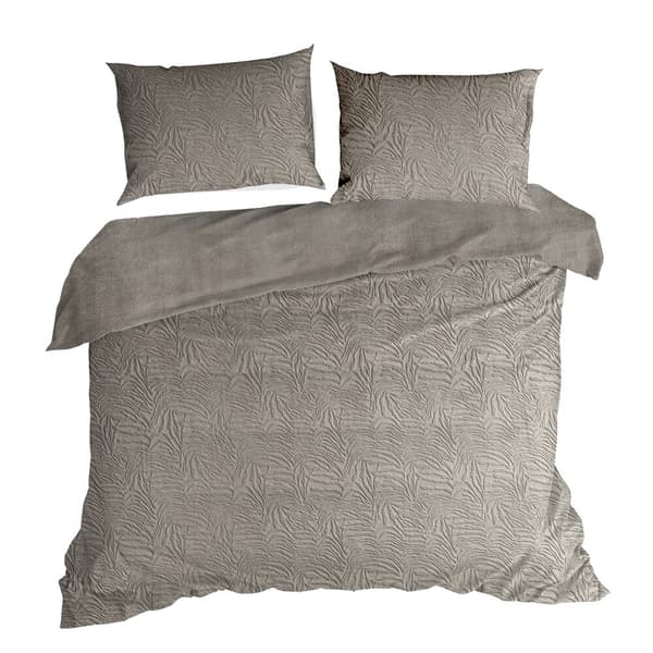 Sammetssängkläder 160x200 Eurofirany beige präglade vintervibrationer