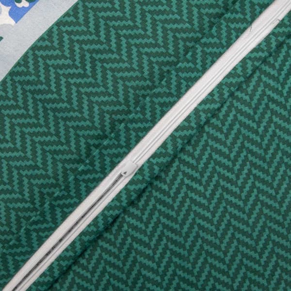 Flanellsängkläder 140x200 Darymex rutig grönblå
