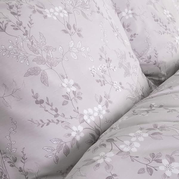 Bomuld satin sengetøj EXCLUSIVE SILVA 200x220 Darymex grå beige kviste