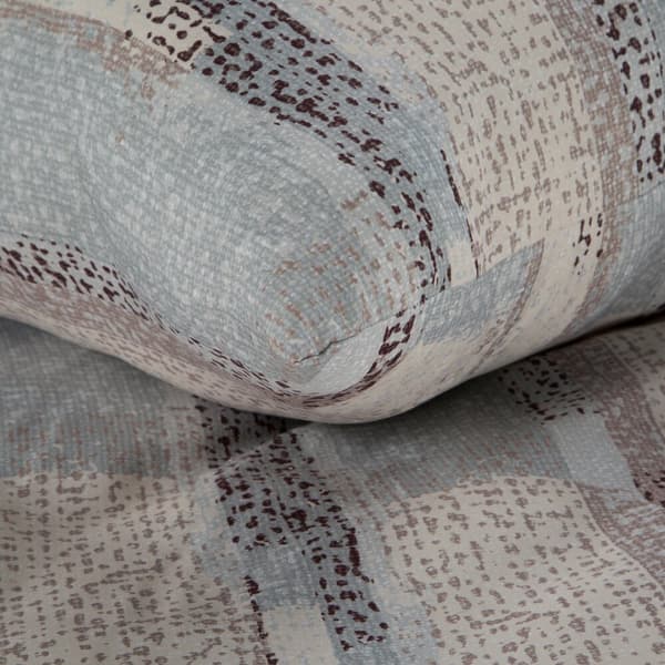 Sengesæt ALLISON 200x220 Design91 beige blå grå geometrisk akvarel