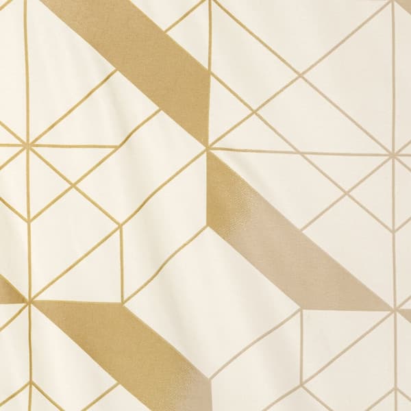 Vuodevaatteet AGGIE 140x200 Design91 valkoinen kultageometria