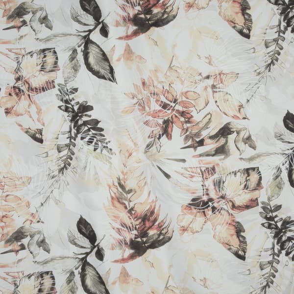 ARINA 140x200 Sängställ Design91 Vit krämfärgad pastell botaniskt tryck