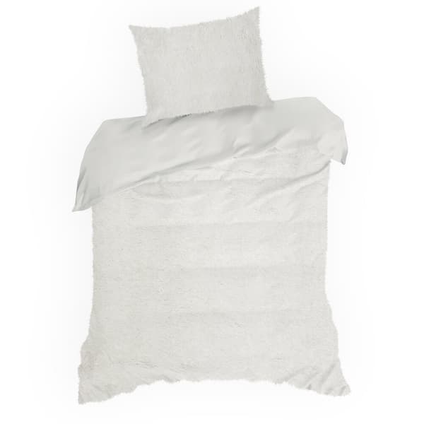 TIFFANY 200x220 Design91 sengesæt, creme, pelsstruktur