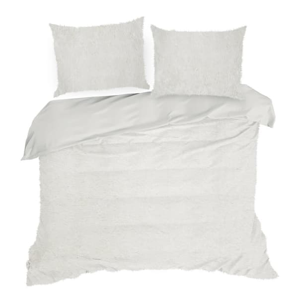 TIFFANY 200x220 Design91 sengesæt, creme, pelsstruktur