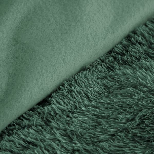 TIFFANY 160x200 Design91 sängset, mörkgrönt, pälsliknande