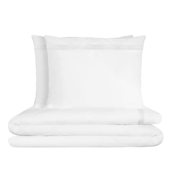 Bomull Retro Sängkläder 140x200 Vit med spets Mini