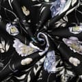 Pikkukuva 2 / 2: Puuvillaiset vuodevaatteet PEONY DARK 140x200 mustat violetit ja valkoiset pionit