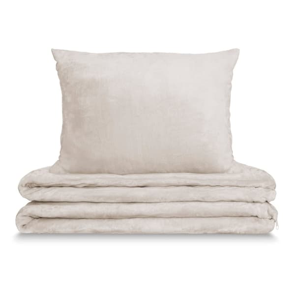 Mikrofibersängkläder TEDDY Mysig 200x220 beige