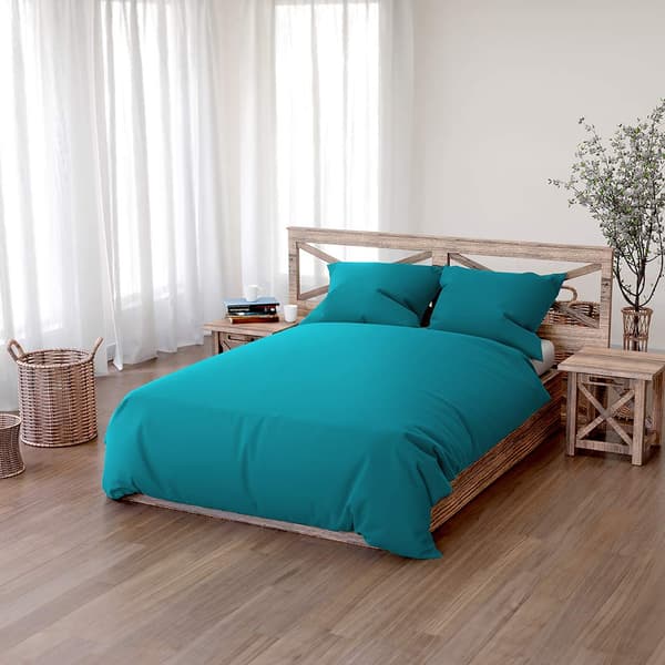 SIMPLY puuvillavuodevaatteet 180x200 tumma turkoosi