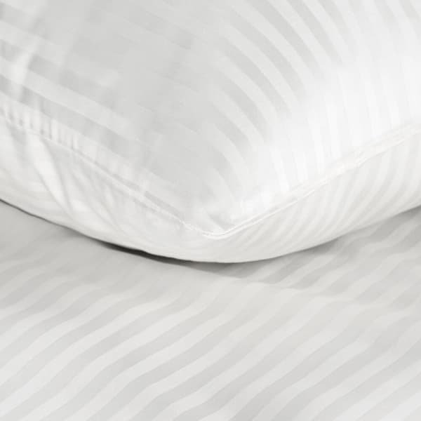Satin sengetøj VERA 140x200 Eurofirany hvidstribet