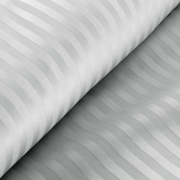 Satin sängkläder VERA 140x200 Eurofirany silver randig